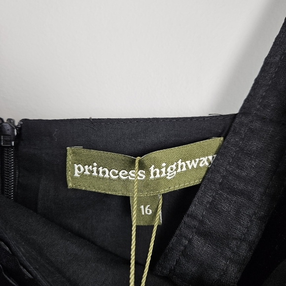 Princess Highway Rick Rack Midi Dress Black AU 16 / US 12 - Picture 9 of 13